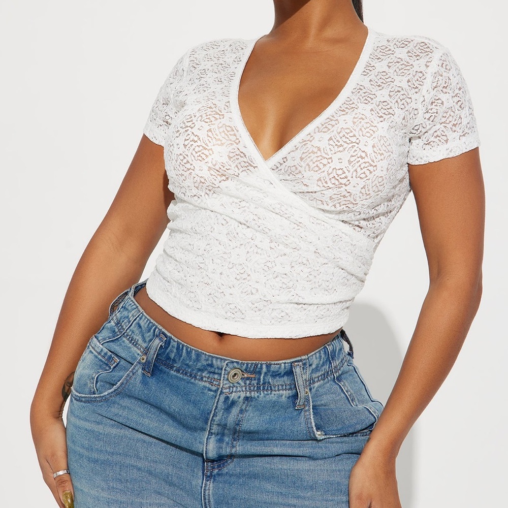 Wrap Lace Top